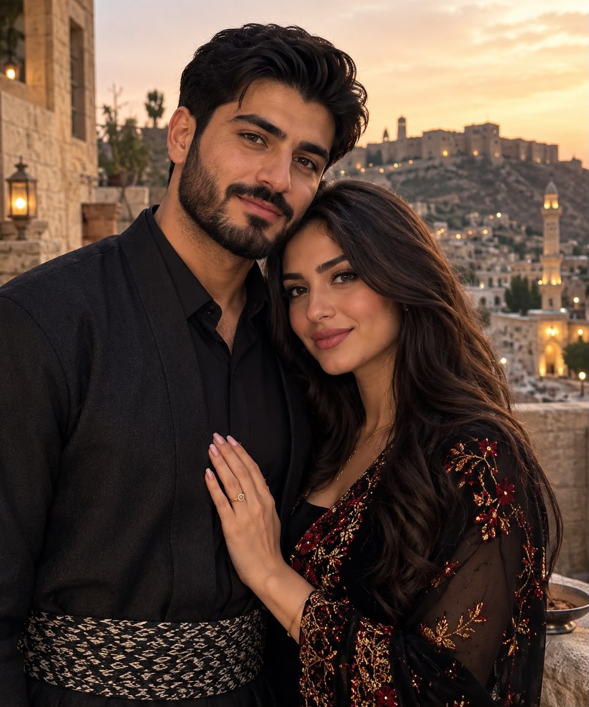 A couple who found each other through KurdSelect